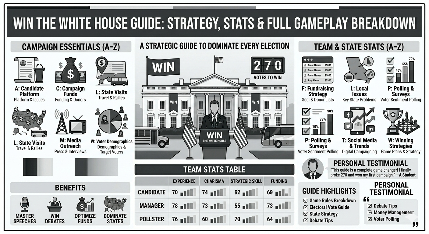 Win the White House – Complete Strategy Guide with Stats Table