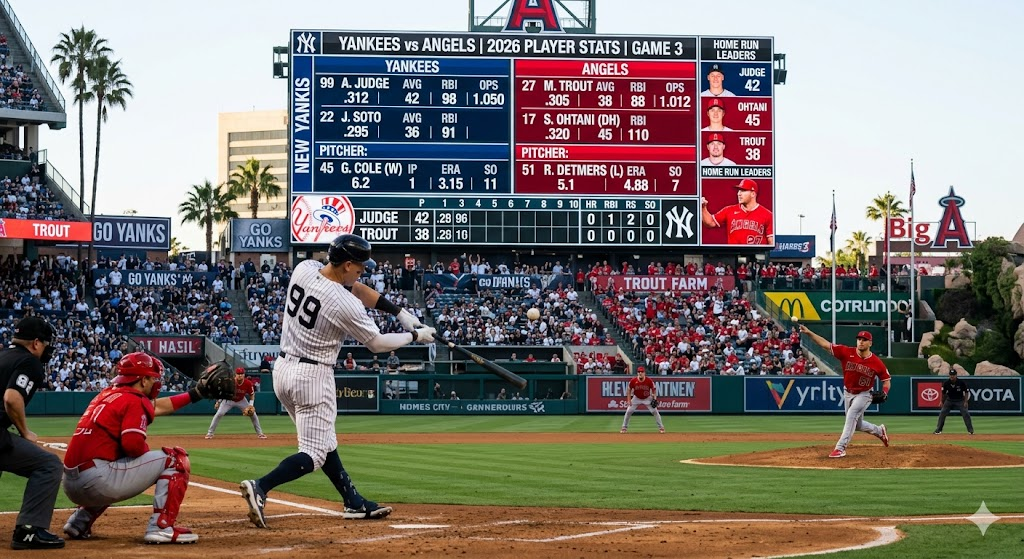 New York Yankees vs Los Angeles Angels Match Player Stats: Full 2026 Guide