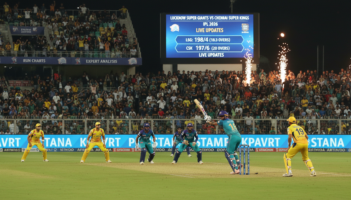Lucknow Super Giants vs Chennai Super Kings Match Scorecard: IPL 2026 Live Updates
