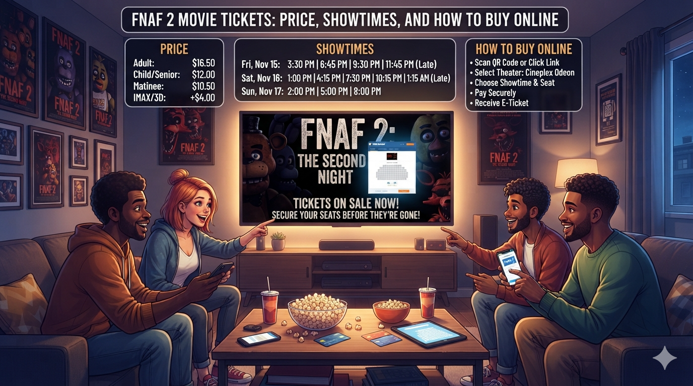FNAF 2 Movie Tickets: Price, Showtimes, and How to Buy Online